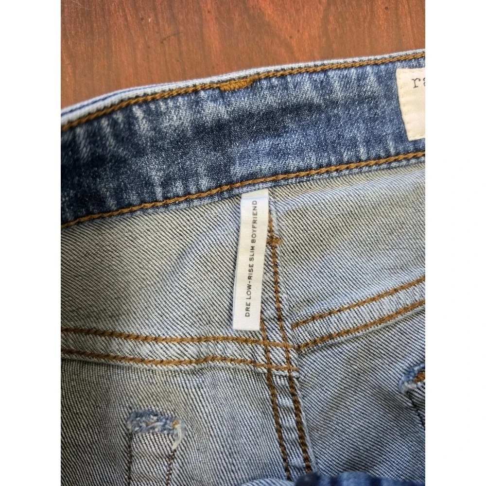 Rag & Bone Dre Slim Boyfriend Jeans NWT Size 28 Julienne Indigo Low Rise Stretch
